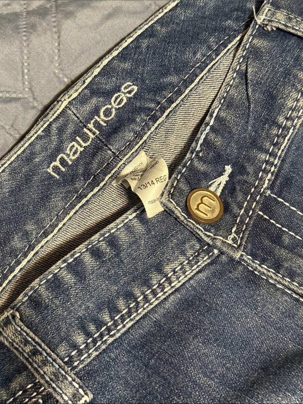 Maurices Women's Faded Blue Flare Jeans - Picture 2 of 7